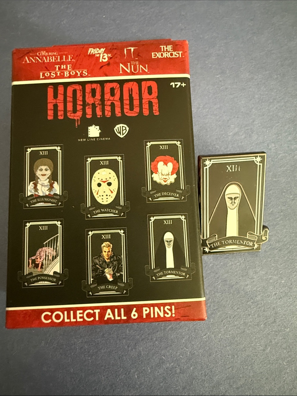 Warner Bros. The Tormentor Tarot Pin - Black & Silver  The Nun